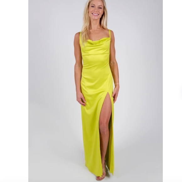 NWOT Camila Coelho Reyna Gown. Prom satin Slip Gown. - Picture 1 of 2